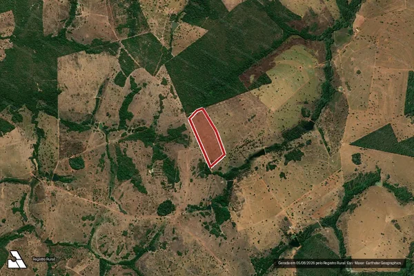 Imagem de satélite — Embargo IBAMA — Infração da Flora - Crixás/GO