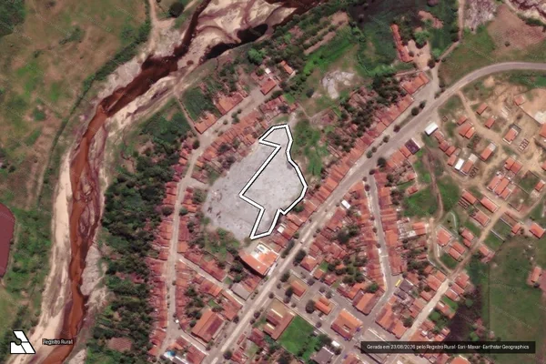 Imagem de satélite — Embargo IBAMA — Infração Ambiental — Caiçara/PB
