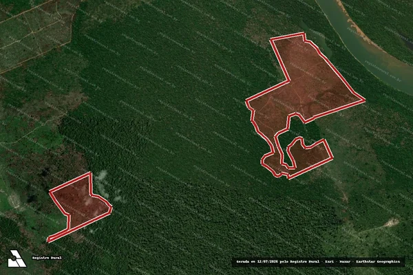 Imagem de satélite de Infração da Flora em Porto Velho - RO