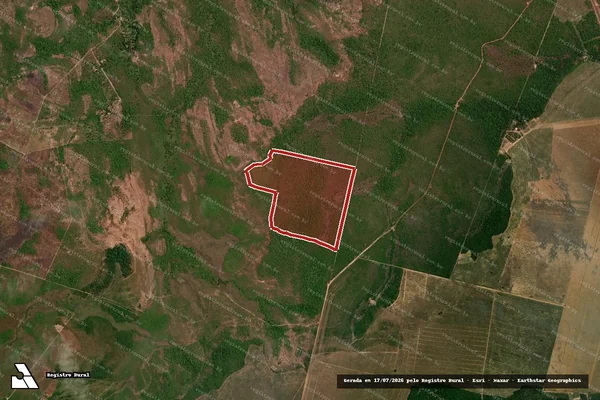 Imagem de satélite — Embargo Ambiental - Serra Nova Dourada/MT