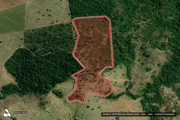 Imagem de satélite de Infração da Flora em Itamaraju - BA