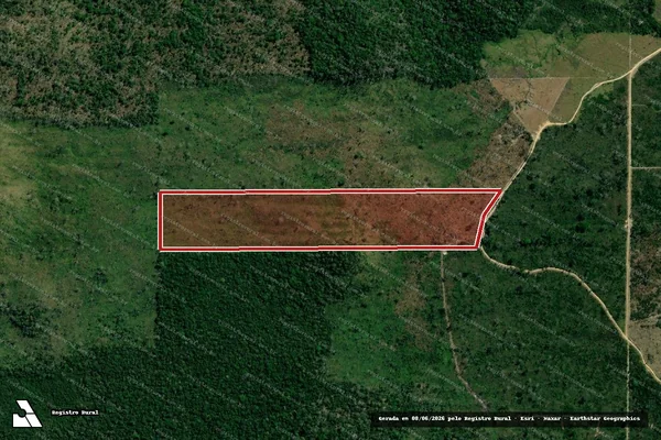 Imagem de satélite — Embargo IBAMA — Infração da Flora - Colniza/MT