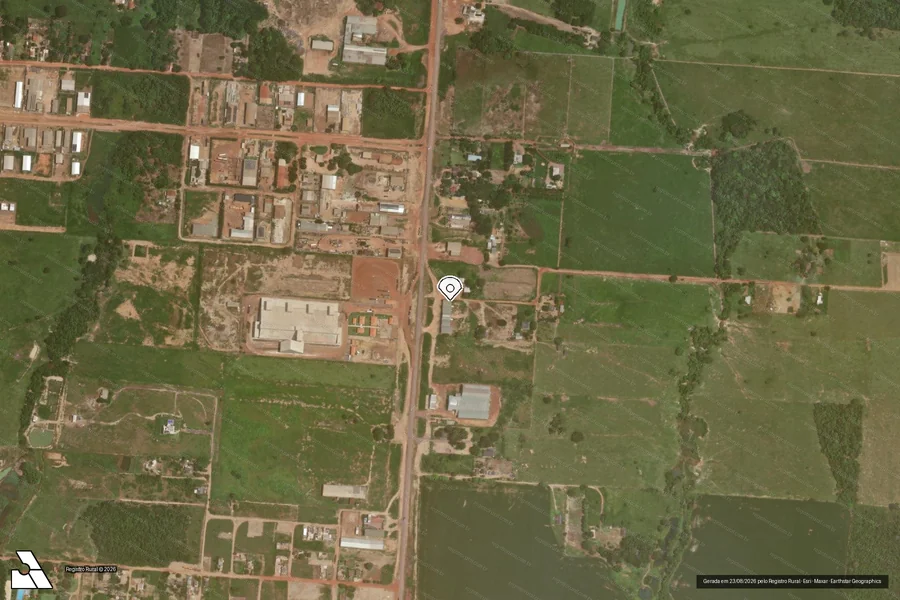 Imagem aérea do item A