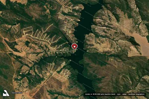Imagem de satélite de Infração de Licenciamento(Não Classificada-Móvel) em Águas Lindas de Goiás - GO (marcador da localização)