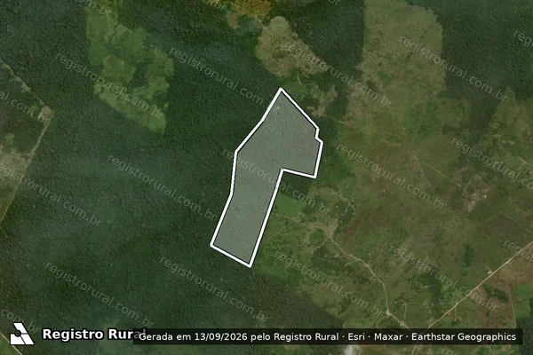 Imagem de satélite de Infração da Flora em São Félix do Xingu - PA