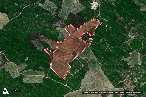 Imagem de satélite — Embargo Ambiental - Baía da Traição/PB