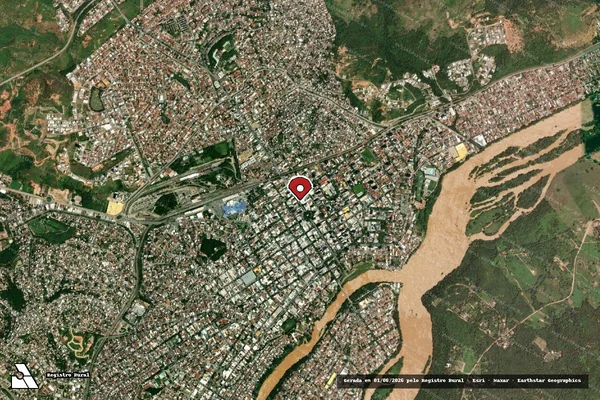Imagem de satélite de Infração da Fauna em Governador Valadares - MG (marcador da localização)