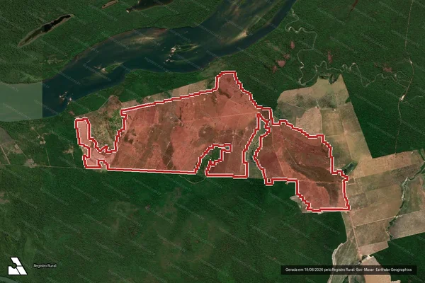 Imagem de satélite de Infração Ambiental em São Félix do Xingu - PA