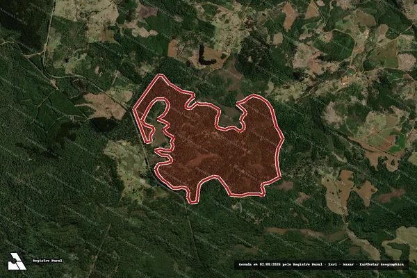 Imagem de satélite de Infração da Flora em Bituruna - PR