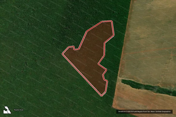 Imagem de satélite de Infração Ambiental em São Félix do Araguaia - MT