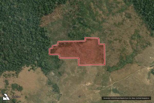 Imagem de satélite de Infração Ambiental em Lábrea - AM