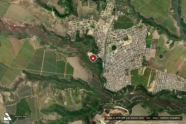 Imagem de satélite de Infração da Fauna em Pedro Canário - ES (marcador da localização)