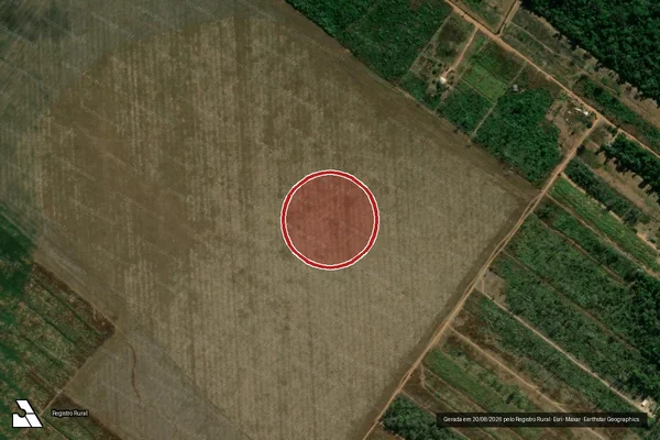 Imagem de satélite de Desmatamento em União do Sul - MT
