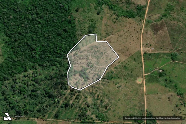 Imagem de satélite de Infração da Flora em Novo Repartimento - PA