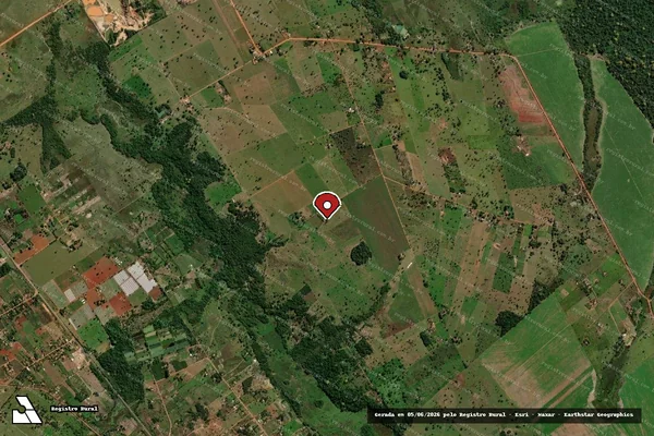 Imagem de satélite — Embargo Ambiental - Pontes e Lacerda/MT
