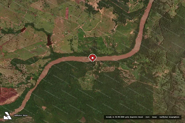 Imagem de satélite de Infração de Licenciamento(Não Classificada-Móvel) em Goiânia - GO (marcador da localização)