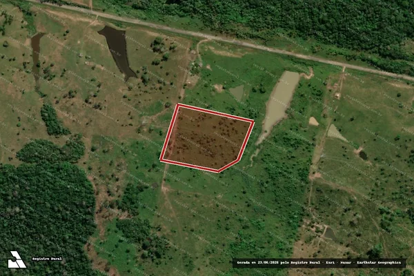 Imagem de satélite — Embargo IBAMA — Infração da Flora - Sena Madureira/AC