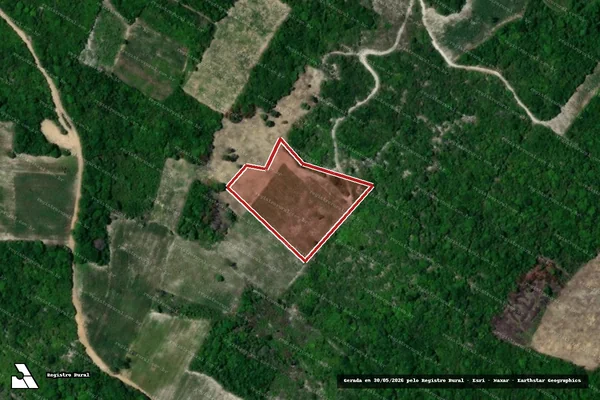 Imagem de satélite de Infração da Flora em Baía da Traição - PB