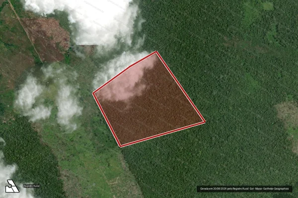 Imagem de satélite — Embargo IBAMA — Infração da Flora - Iracema/RR