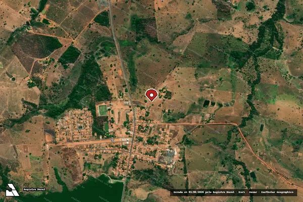 Imagem de satélite de Infração Ambiental em Sítio Novo - MA (marcador da localização)