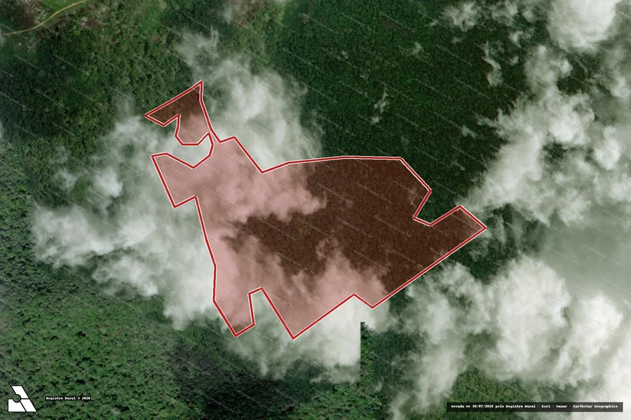 Imagem aérea do item A
