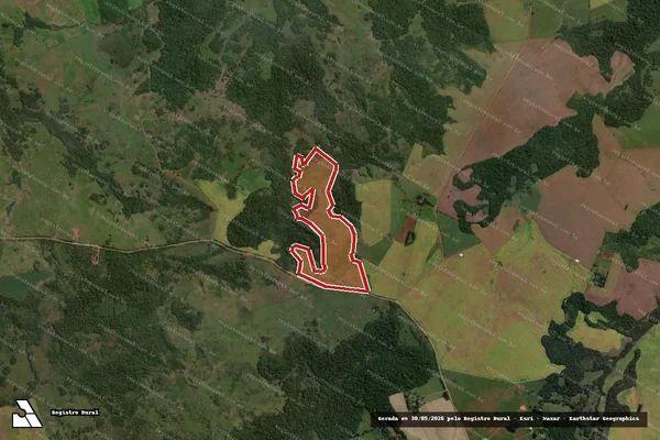 Imagem de satélite de Infração da Flora em São Miguel das Missões - RS
