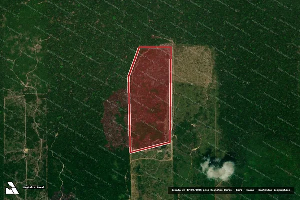 Imagem de satélite de Infração Ambiental em Candeias do Jamari - RO