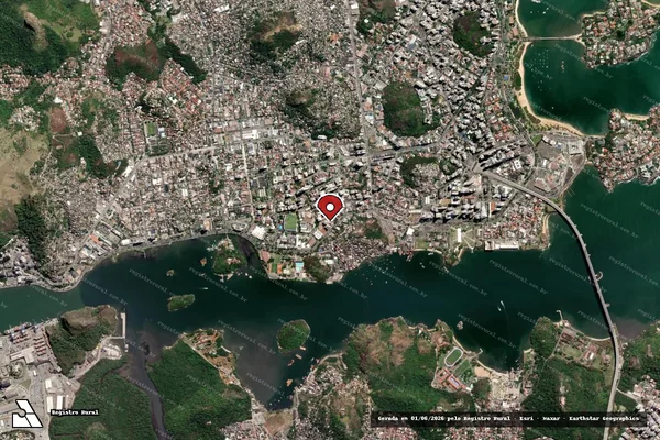 Imagem de satélite — Embargo IBAMA — Infração da Fauna - Vitória/ES