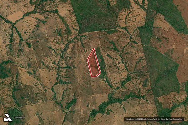 Imagem de satélite de Desmatamento em Sandolândia - TO