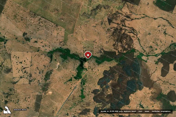 Imagem de satélite — Embargo IBAMA — Infração Ambiental - Arraias/TO