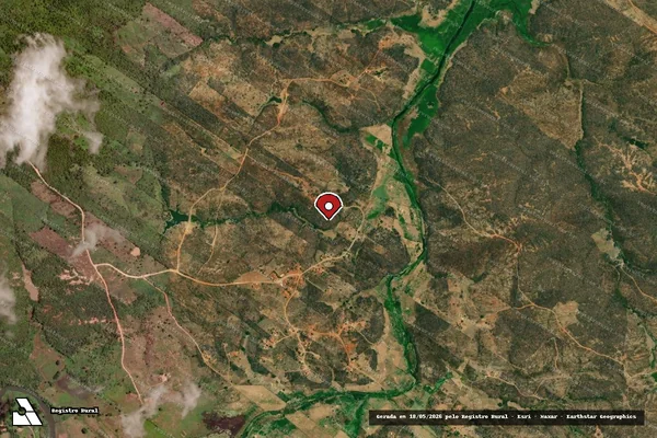 Imagem de satélite — Embargo Ambiental — Lavras da Mangabeira/CE