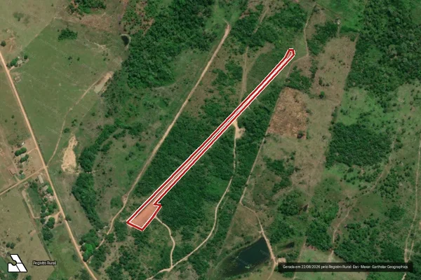 Imagem de satélite de Infração Ambiental em Mucajaí - RR