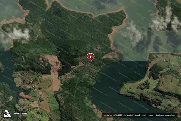 Imagem de satélite — Embargo IBAMA — Infração Ambiental - Bituruna/PR