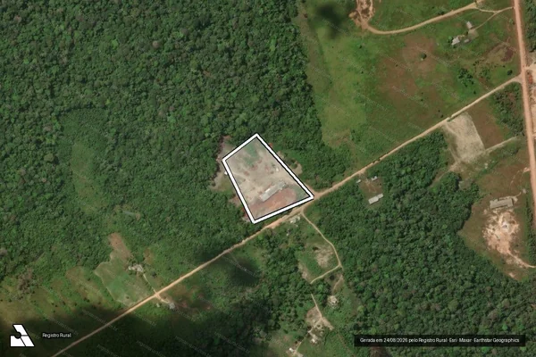 Imagem de satélite — Embargo IBAMA — Infração da Flora — Pedra Branca Do Amapari/AP