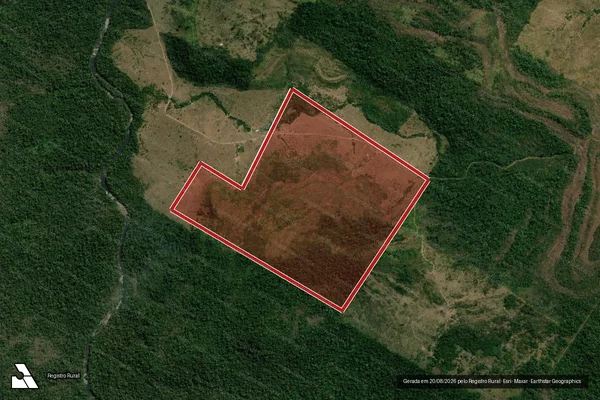 Imagem de satélite de Infração Ambiental em Aripuanã - MT
