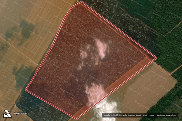 Imagem de satélite de Infração da Flora em União do Sul - MT