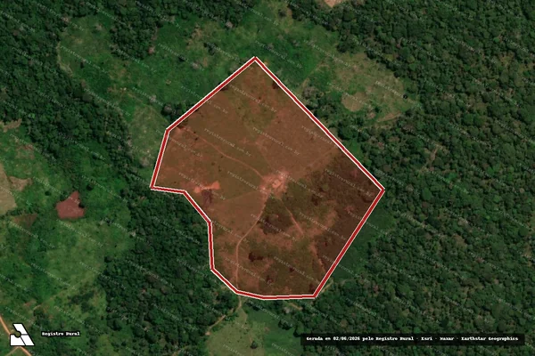 Imagem de satélite de Infração da Flora em Capixaba - AC