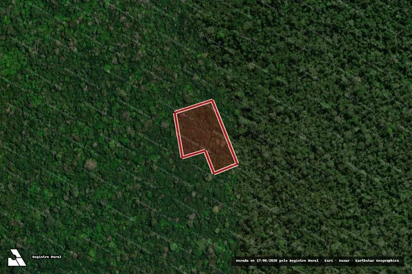 Imagem de satélite — Embargo Ambiental - Acrelândia/AC
