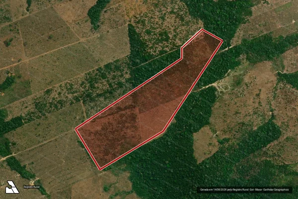 Imagem de satélite de Infração Ambiental em Aripuanã - MT