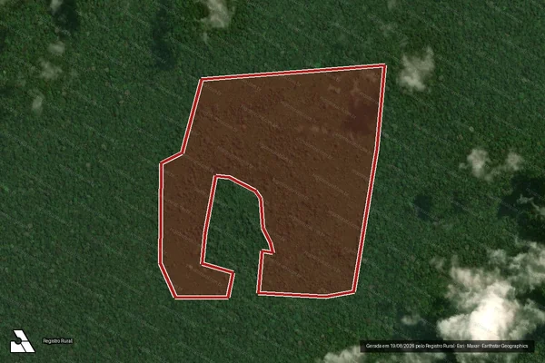 Imagem de satélite de Infração Ambiental em Portel - PA