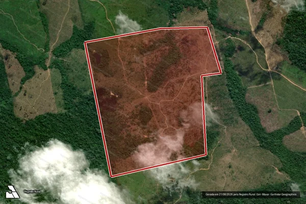 Imagem de satélite de Infração Ambiental em Trairão - PA