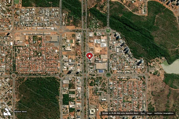 Imagem de satélite — Embargo IBAMA — Infração da Flora — Palmas/TO