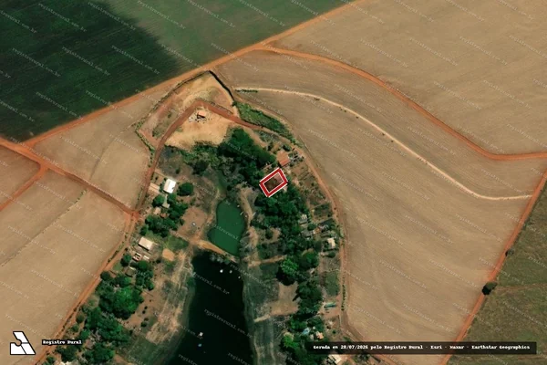 Imagem de satélite de Infração da Flora em Itumbiara - GO