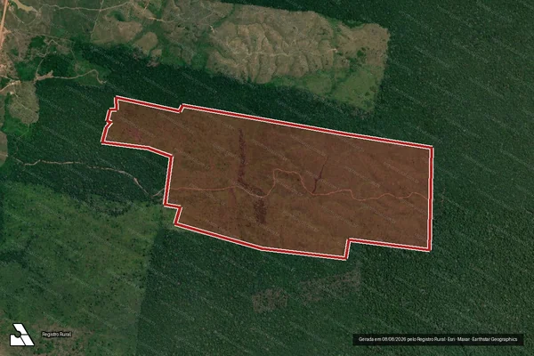 Imagem de satélite de Infração Ambiental em Humaitá - AM