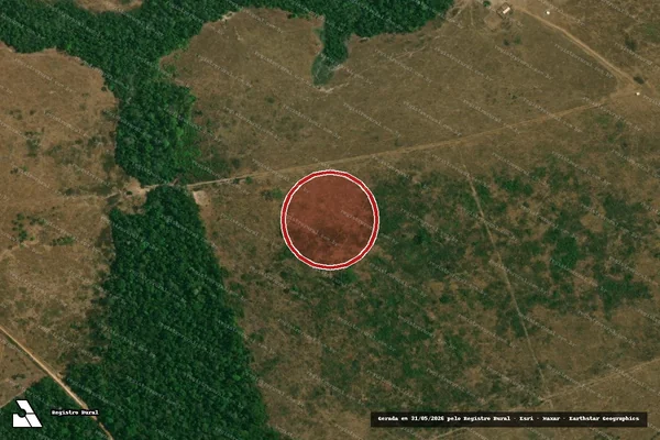 Imagem de satélite de Infração Ambiental em Brasnorte - MT
