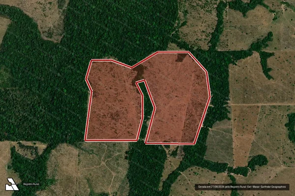 Imagem de satélite de Infração da Flora em Aripuanã - MT
