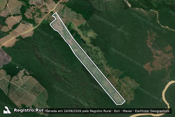 Imagem de satélite de Infração Ambiental em Itaituba - PA