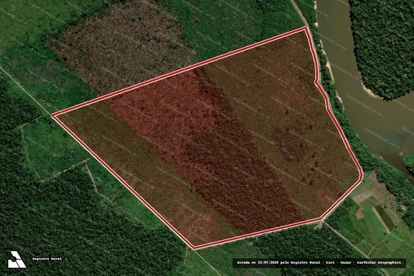 Imagem de satélite de Infração Ambiental em Porto Velho - RO