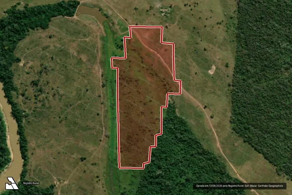 Imagem de satélite de Infração da Flora em Xapuri - AC