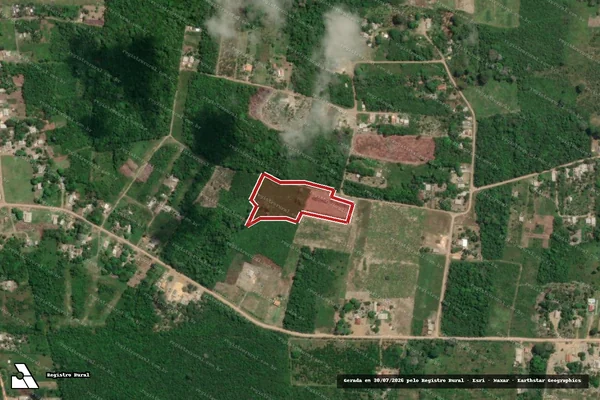 Imagem de satélite de Infração da Flora em Santarém - PA